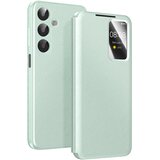 AVIZAR Ovitek za Galaxy A17 z oknom Smart View in držalom za kartice, Zelena, (5000189250) | Shoptok.si