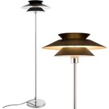 Nettlife talna svetilka za dnevna soba črna moderna E27 1 plamen z nožnim stikalom vintage kovinska industrijska oblika višina 145 cm, (22148952) Cene