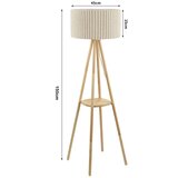  Brilagi - Stojeća lampa NORDIC WAVE 1xE27/15W/230V drvo/lan | Eponuda.com