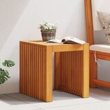 vidaXL Vrtna stranska miza 43x36x40 cm Trden les tikov u