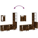  4-dijelni set kupaonskog namještaja boja hrasta drveni | shoptok.hr