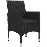  5-dijelni vrtni blagovaonski set crni | Eponuda.com