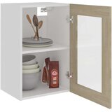 Viseći Viseča steklena omarica sonoma hrast 40x31x60 cm iverna plošča, (20716769) | Shoptok.si