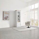 Mömax Vitrina Korsika, Bela, Barve Hrasta | Shoptok.si