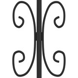  Vrata za ogradu sa šiljcima crna 305x173 cm čelična | shoptok.hr