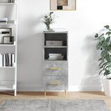 The Living Store Komoda betonsko siva 34,5x34x90 cm inženirski les - Komoda, (21503161) Cene