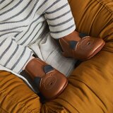 Liewood otroški usnjeni copatki mr.bear mustard | Shoptok.si