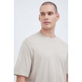 Adidas Bombažna kratka majica bež barva | Shoptok.si