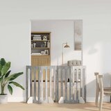  Preklopna ogradica za kućne ljubimce 4 pcs Betonsko Siva | shoptok.hr