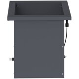  Vrtna posuda za sadnju s LED svjetlom Antracit 30 x 30 x 30 cm | shoptok.hr
