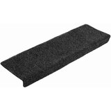  Prostirke za stepenice samoljepljive 20 kom 65x21x4 cm crne pravokutne rubove | shoptok.hr