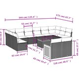  13-dijelni set vrtnih sofa s jastucima poliratan Bež | shoptok.hr