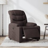 Maison Chic Električni naslanjač - Relax naslanjač temno rjavo blago, (22061318) | Shoptok.si