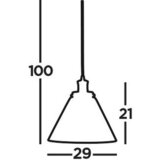 XXXL VISEČA SVETILKA Pyramid Pendant 29/28 cm 60 W E27 | Shoptok.si