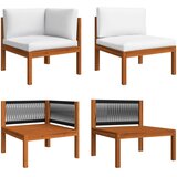 Maison Chic Seti vrtnega pohištva - Vrtna garnitura - Vrtni pohištvo set 2-delna z blazinami trden akacijev les, (21810099) | Shoptok.si