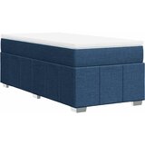  Krevet s oprugama i madracem plavi 100 x 200 cm od tkanine | shoptok.hr