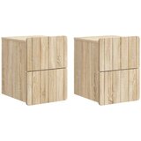  Stenski nočni omarici 2 pcs Sonoma hrast 33 x 34,5 x 43 cm, (5000209628) | Shoptok.si
