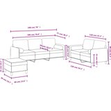  3-dijelni set sofa s jastucima ružičasti baršunasti | shoptok.hr