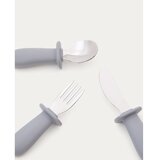 Kave Home Moder plastičen/silikonski otroški jedilni pribor 3 ks Lili – | Shoptok.si