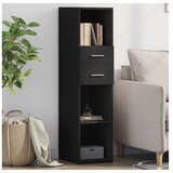 vidaXL Visoka komoda crna 30 x 42 5 x 124 cm od konstruiranog drva | shoptok.hr
