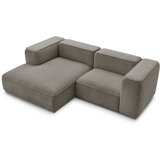Bobochic Paris Siva/rjava kotna sedežna garnitura iz tkanine bouclé (levi kot) Zephyr – | Shoptok.si