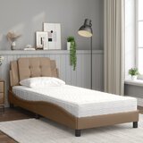  Okvir kreveta bez madraca Zadarcappuccino 90x190 cm od umjetne kože | shoptok.hr
