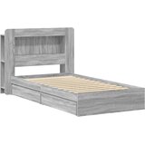 Okvir kreveta s pohranom s ladicama Siva Sonoma 90 x 190 cm | Eponuda.com