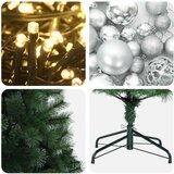  Umjetno božićno drvce s kuglicom 120 cm 150 LED lampica | shoptok.hr