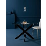 Marckeric Okrugao blagovaonski stol sa staklenom pločom stola 120x120 cm Ruth – | shoptok.hr