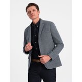 Ombre Men's jacket with elbow patches - navy blue | shoptok.hr