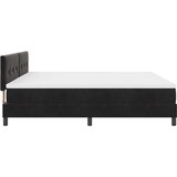 Box Spring postelja z vzmetnico Črna 200x200 cm Žamet, (22051085) | Shoptok.si