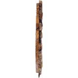 Zidno ogledalo od tikovine 40 cm okruglo | Eponuda.com