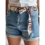 DStreet Spodenki damskie jeansowe BELTLOVE niebieskie | shoptok.hr
