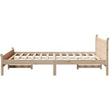 vidaXL Posteljni okvir brez vzmetnice 160x200 cm trdna borovina | Shoptok.si