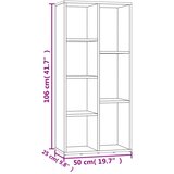 Ormarić za knjige boja hrasta 50x25x106 cm konstruirano drvo | shoptok.hr