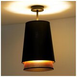  Duolla - Plafonski luster BELL SHINY 1xE27/15W/230V, prečnik 25 cm, crna/bakrena | Eponuda.com