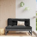 Maison Chic Vrtni sredinski kavč - Zunanji kavč siv 120x80 cm trdna borovina, (22041053) | Shoptok.si