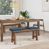  Jastučić za klupu 2 kom. Baršun Plava Dubina 35 cm | shoptok.hr