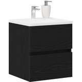 Ormarić za umivaonik u kupaonici crni hrast 41x38,5x45 cm inženjerski drvo | shoptok.hr