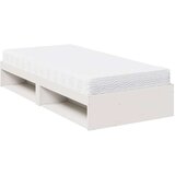  Dnevni krevet s madracem bijeli 100x200 cm puno drvo bor | shoptok.hr