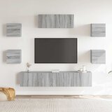  7-dijelni set TV ormarića sivog sonome konstruirano drvo | shoptok.hr