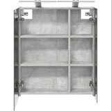  Kupaonski ormar s ogledalom Betonski sivi 60 x 14 5 x 70 cm | shoptok.hr