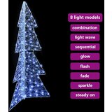 vidaXL Božično drevo med 160 LED Hladno belo 150 cm Akril | Shoptok.si