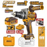 Ingco akumulatorska udarna bušilica CIDLI201668E 20V 2x5/0Ah super Cene