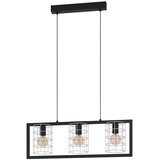 Eglo visilica Jubily 43663, 3x E27, 77 cm, crna/pocinčana Cijene