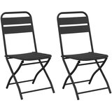  Sklopiva stolica za vrt 2 pcs Antracit 42 x 52 x 82cm | shoptok.hr