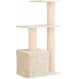  Mačje drvo s sisalnim postoljima za grebanje Krem 133 cm | shoptok.hr