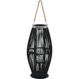 vidaXL Viseći svijećnjak od bambusa crni 60 cm Cijene