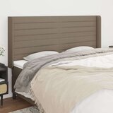  Vzglavje z ušesi taupe 163x16x118/128 cm blago, (20933338) Cene