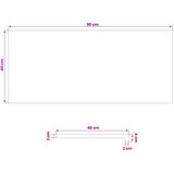  Prozorske klupice 2 kom. Smeđa 90 x 40 x 2 cm | shoptok.hr